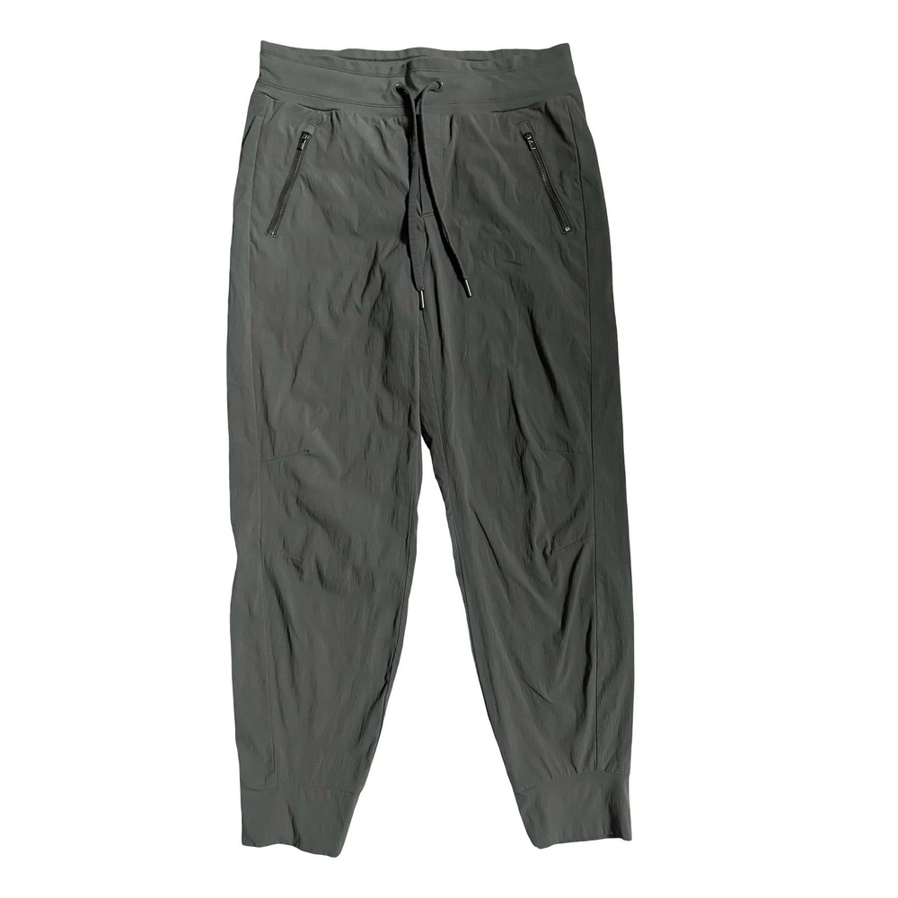 Athleta Trekkie‎ North Jogger Pants Womens 10 Green Hiking Travel Ripstop